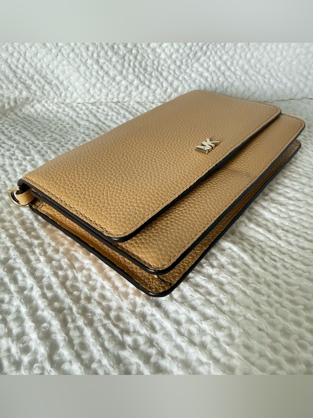 Michael Kors Pebbled Leather Wallet Crossbody / Wallet on Chain - Picture 3 of 7